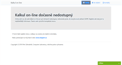 Desktop Screenshot of kalkul.clexpert.cz